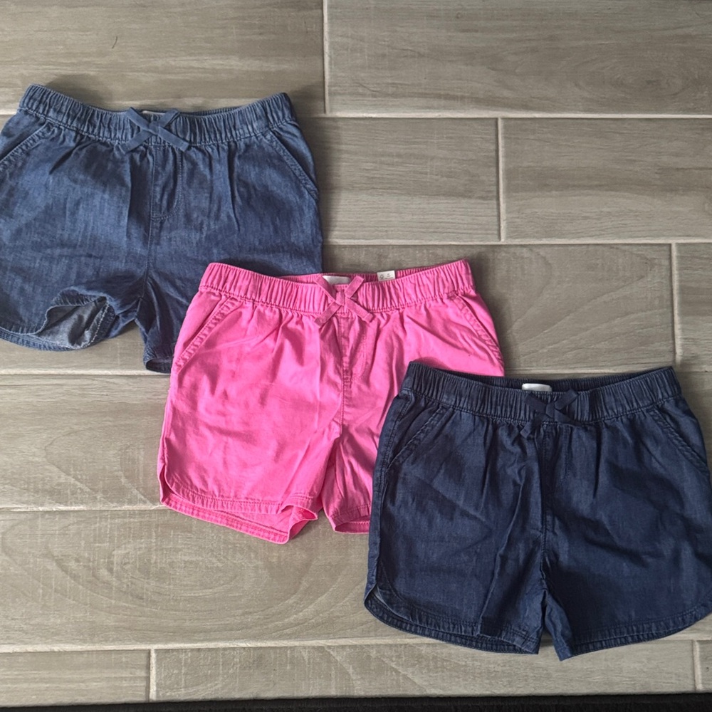 Children’s Place Kids Denim and Pink Shorts Set